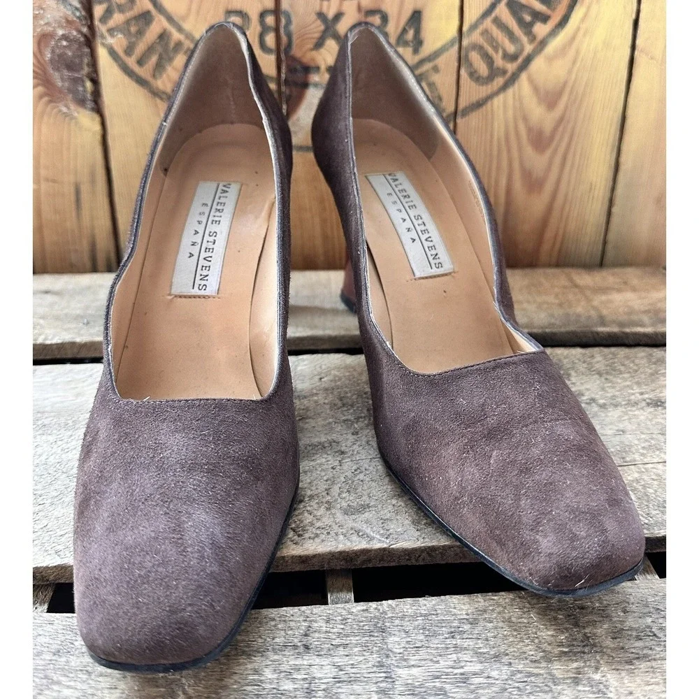 Valerie Stevens Heeled Pumps Angel‎ Brown Size 8.5 B Business